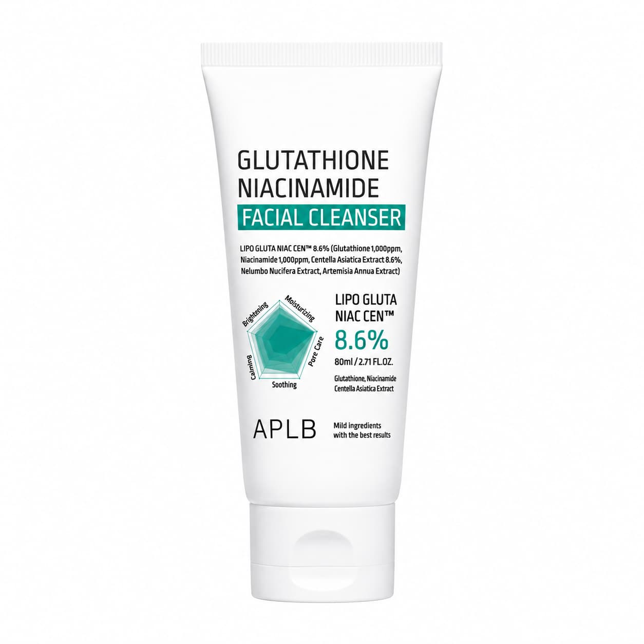 APLB – Glutathione Niacinamide Facial Cleanser, 80 ml